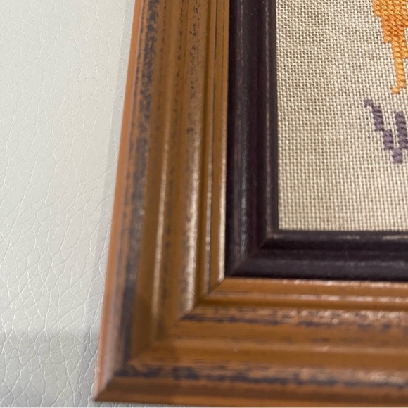 Brown Framed Alphabet Easter spring  Cross-Stitch Decor - Picture 6 of 12